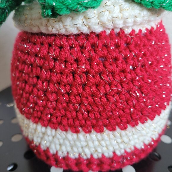 Original Hand Made Knitted Flower Pot - Picture 4 of 6